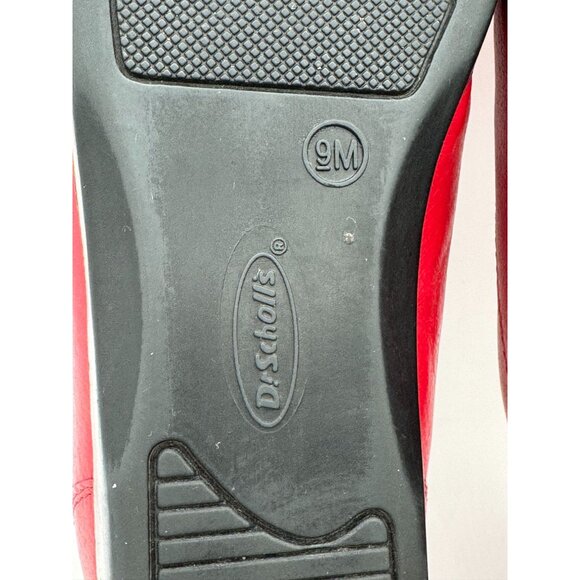 Dr. Scholls  womens Red Leather  SIZE 9M - Picture 10 of 12